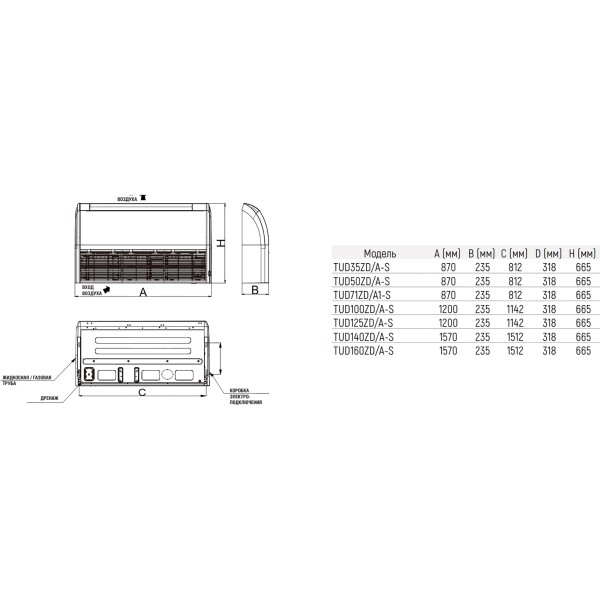 Tosot TUD140ZD/A-S/TUD140W/A-X