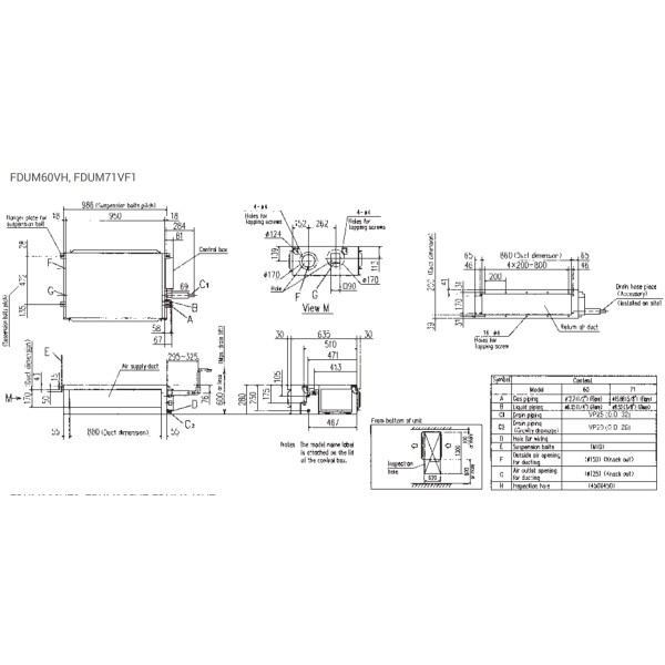 Mitsubishi Heavy FDUM71VF1(H)/FDC71VNX