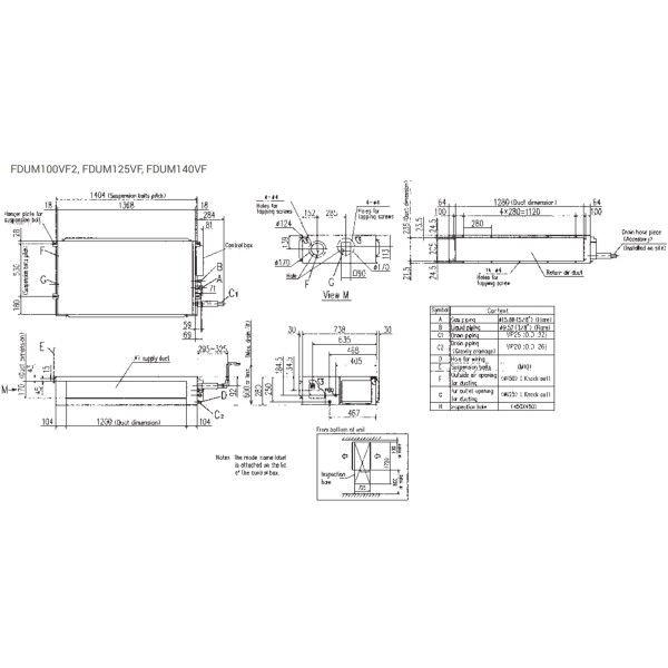 Mitsubishi Heavy FDUM125VF(H)/FDC125VSA