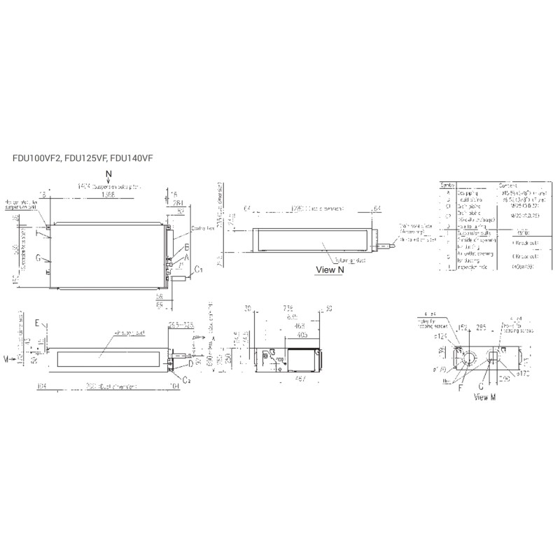 Кондиционер сплит-система Mitsubishi Heavy FDU125VF(H)/FDC125VNX