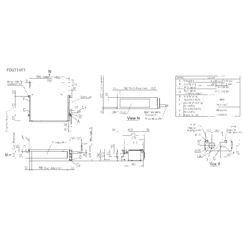 Кондиционер сплит-система Mitsubishi Heavy FDU71VF1(H)/FDC71VNP