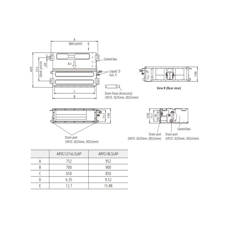 Fujitsu ARYG12LSLAP/AOYG12LALL
