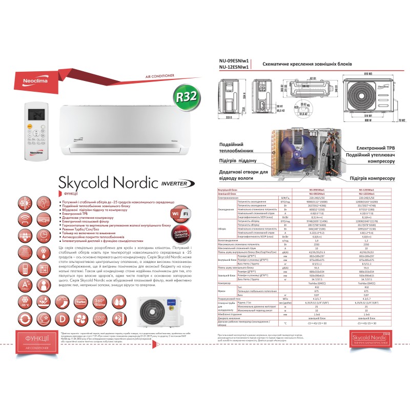 Neoclima Skycold Nordic NS/NU-09ESNIw1