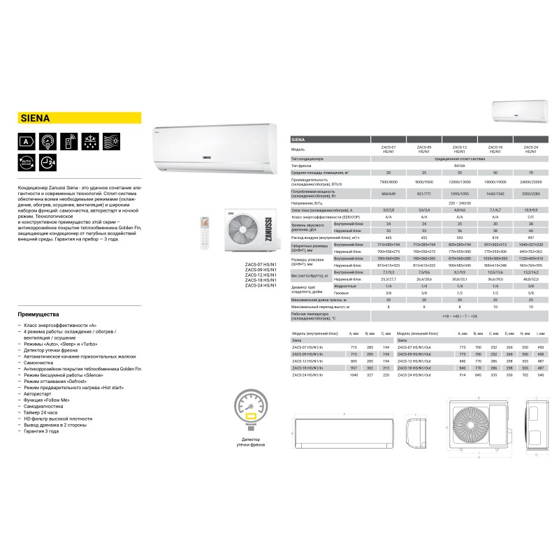 Zanussi ZACS-18 HS/N1