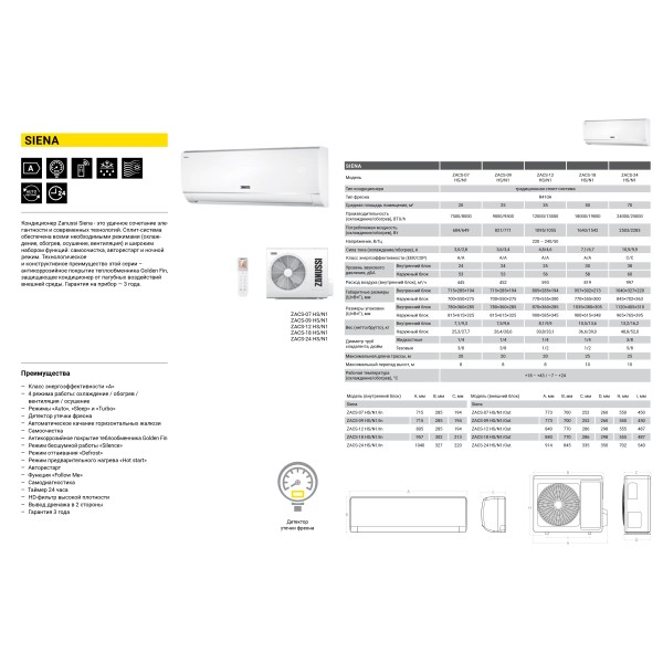 Zanussi ZACS-24 HS/N1