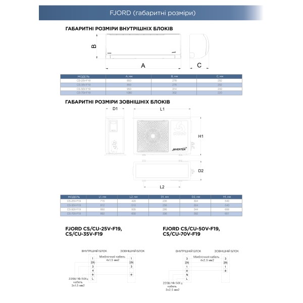 Кондиционер сплит-система Chigo Fjord CS-25V-F19