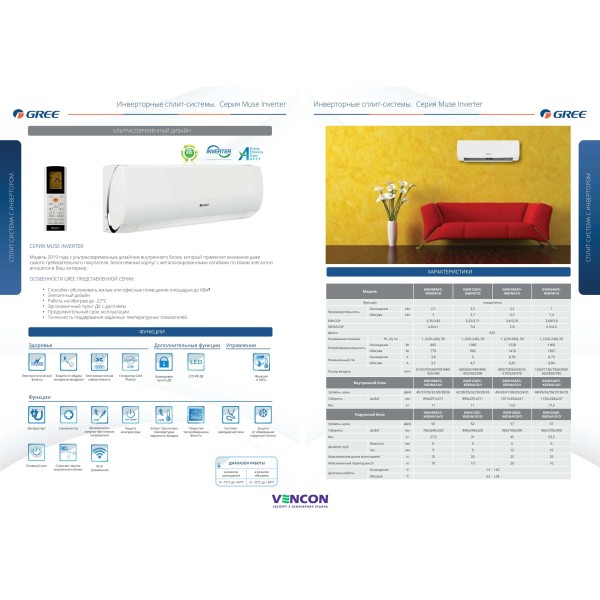 Gree Muse Inverter GWH24AFE-K6DNA1A