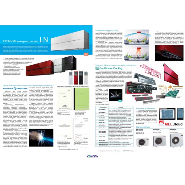 Mitsubishi Electric Premium Inverter MSZ-LN50VGV/MUZ-LN50VGHZ