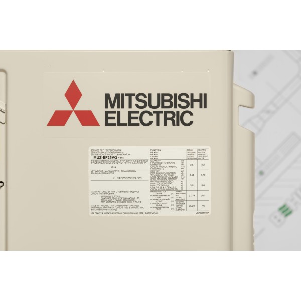 Кондиционер сплит-система Mitsubishi Electric Design Inverter MSZ-EF25VGKS/MUZ-EF25VG