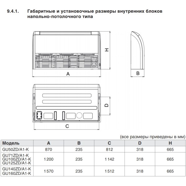Кондиционер сплит-система Gree GU85ZD/A1-K/GU85W/A1-K