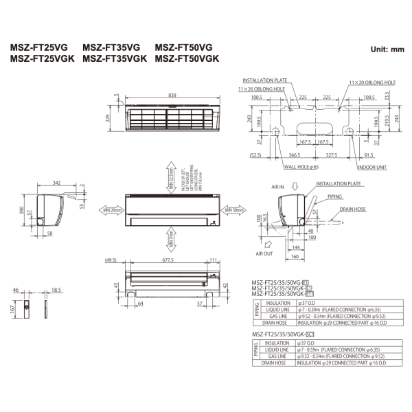 Внутрішній блок мультиспліт-системи Mitsubishi Electric MSZ-FT50VGK