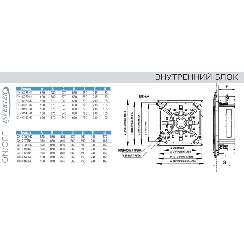 Cooper&Hunter CH-IC140NK/CH-IU140NM+TF06