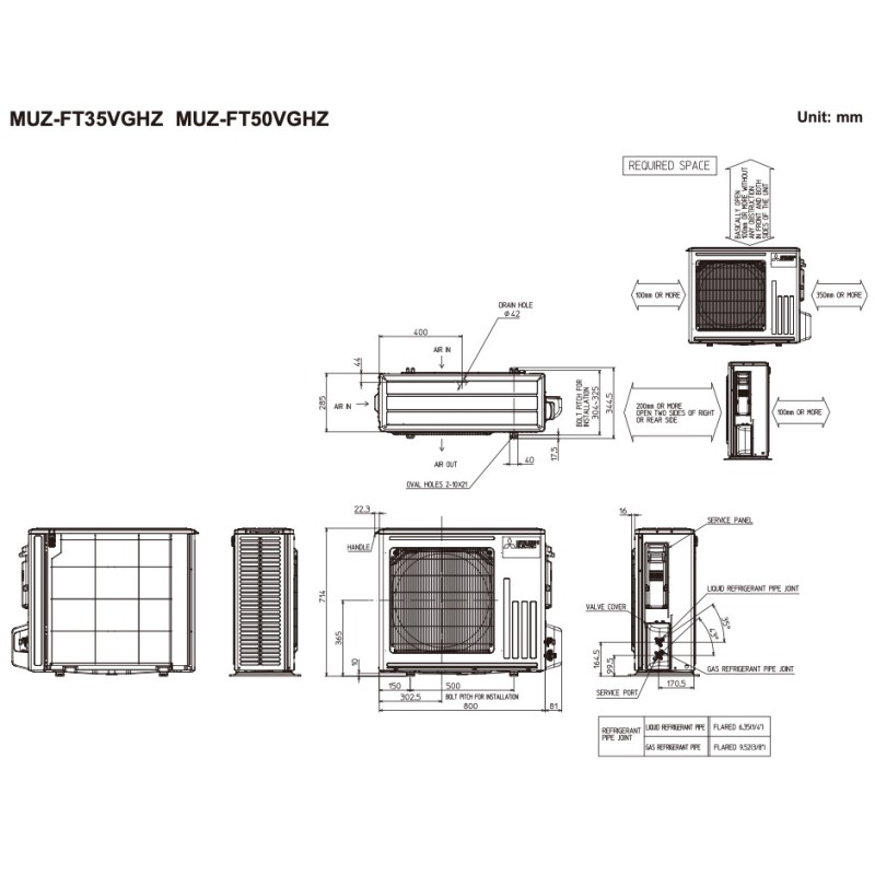 Mitsubishi Electric Deluxe Inverter MSZ-FT35VGK/MUZ-FT35VGHZ