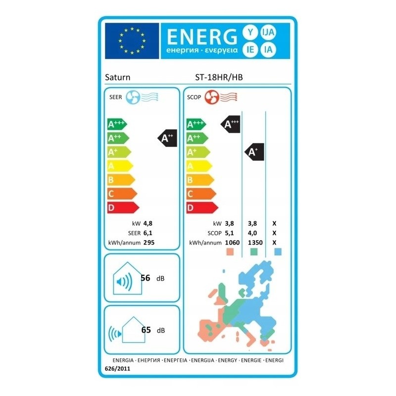 Кондиционер сплит-система Saturn ST-18HR/HB