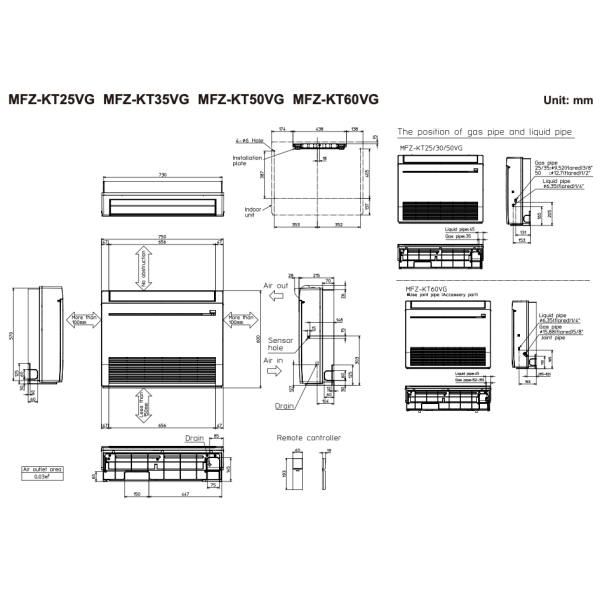 Внутрішній блок мультиспліт-системи Mitsubishi Electric MFZ-KT50VG
