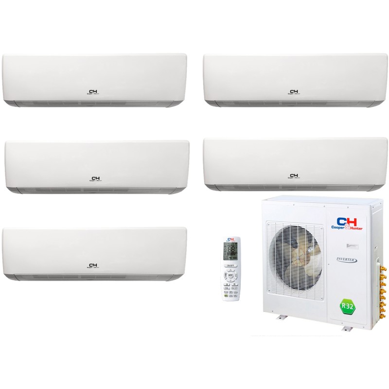 Комплект мульти-спліт системи Cooper&Hunter Vital Inverter Multi 42 (9+9+9+9+9)