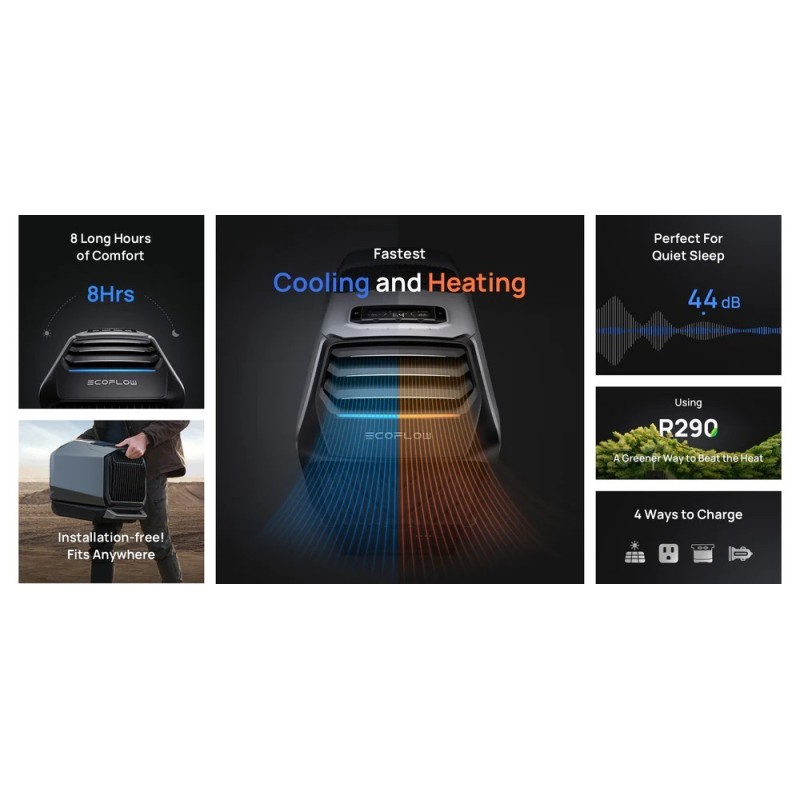 Мобільний кондиціонер EcoFlow Wave 2 (без АКБ)