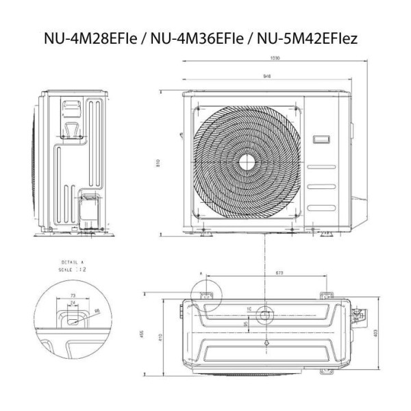 Зовнішній блок мультиспліт-системи Neoclima NU-5M42EFIez