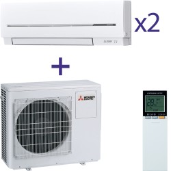Комплект мультиспліт системи Mitsubishi Electric MXZ-2D42VA+MSZ-SF20VA+MSZ-SF20VA