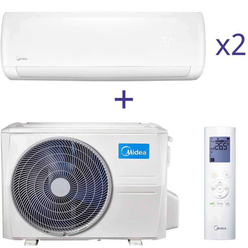Комплект мультиспліт системи Midea M2O-14FN1-Q+MSMI-07HRFN1+MSMI-12HRFN1