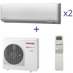 Комплект мультиспліт системи Toshiba RAS-M14GAV-E+RAS-B10N3KV2-E1*2шт.