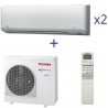 Комплект мультиспліт системи Toshiba RAS-M14GAV-E+RAS-B10N3KV2-E1*2шт.