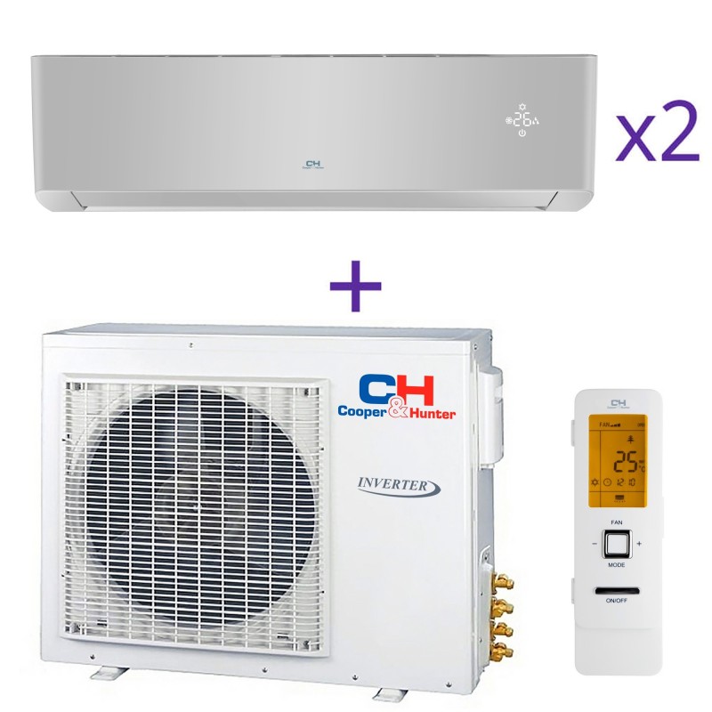 Комплект мультиспліт системи Cooper&Hunter CHML-U18RK2 + CH-S09FTXAM2S-SC(I)*2шт.