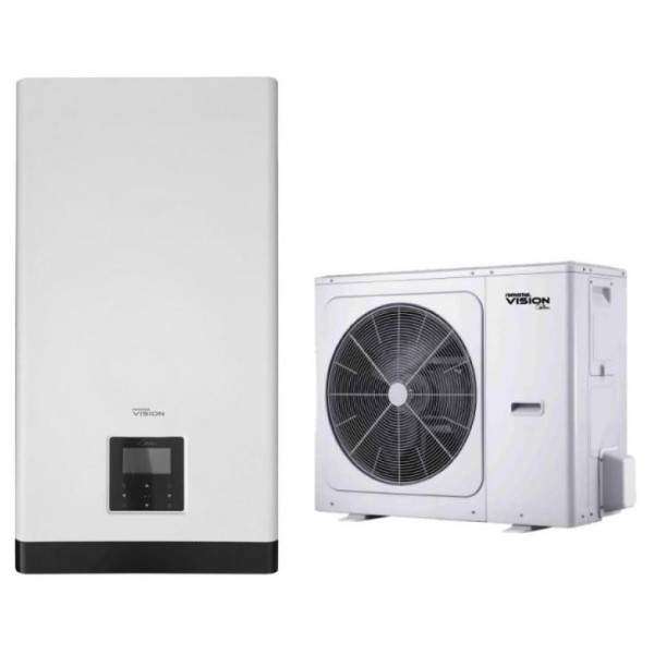 Тепловий насос Romstal Vision 12 кВт, 380В, R32, -25, WI-FI, 9 квт ТЕН (81PC1007)