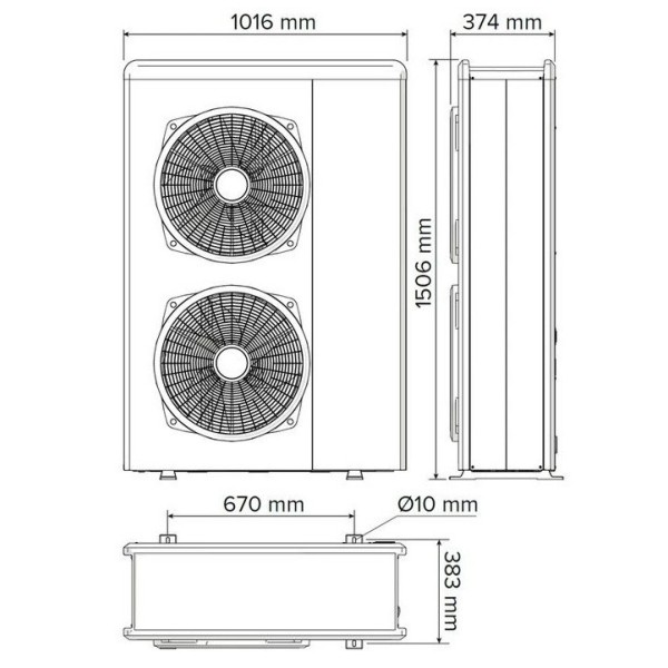 Тепловий насос Ariston Nimbus Plus 150 S-T Net R32 (3302225)