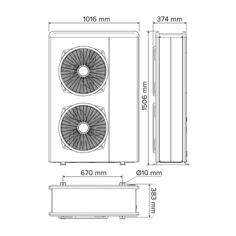Тепловий насос Ariston Nimbus Compact 120 S Net R32 (3302226)