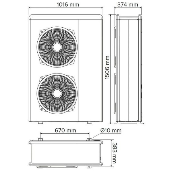 Тепловий насос Ariston Nimbus Compact 120 S Net R32 (3302226)