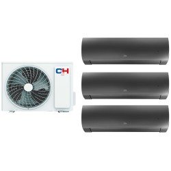Комплект мульти-спліт системи Cooper&Hunter Daytona Carbon Black Multi 24 (9+9+9)