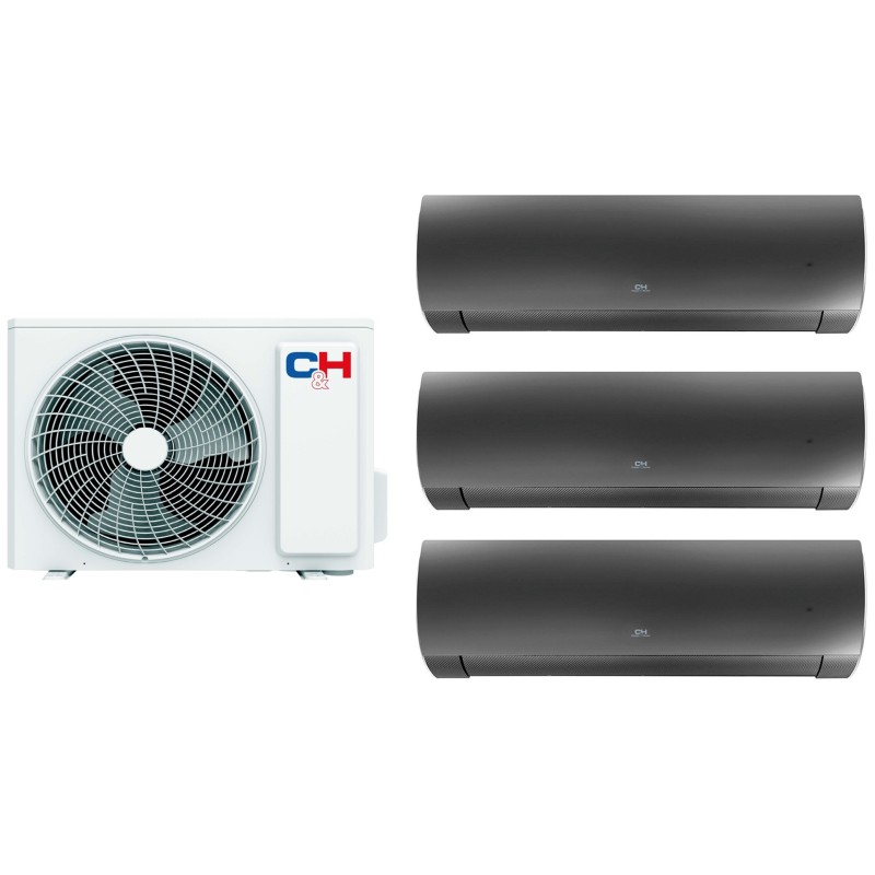 Комплект мульти-спліт системи Cooper&Hunter Daytona Carbon Black Multi 24 (9+9+9)