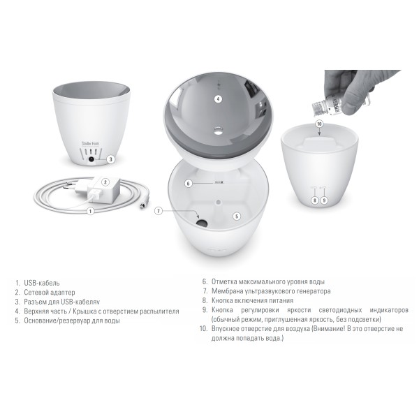 Зволожувач повітря Stadler Form Zoe Black Z-002