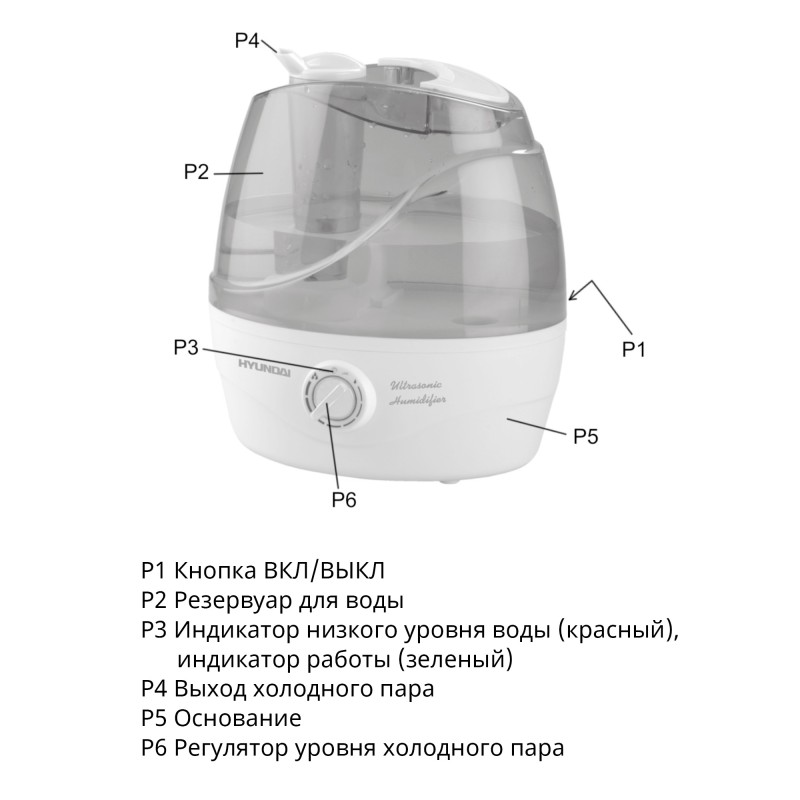 Зволожувач повітря Hyundai HUM 282