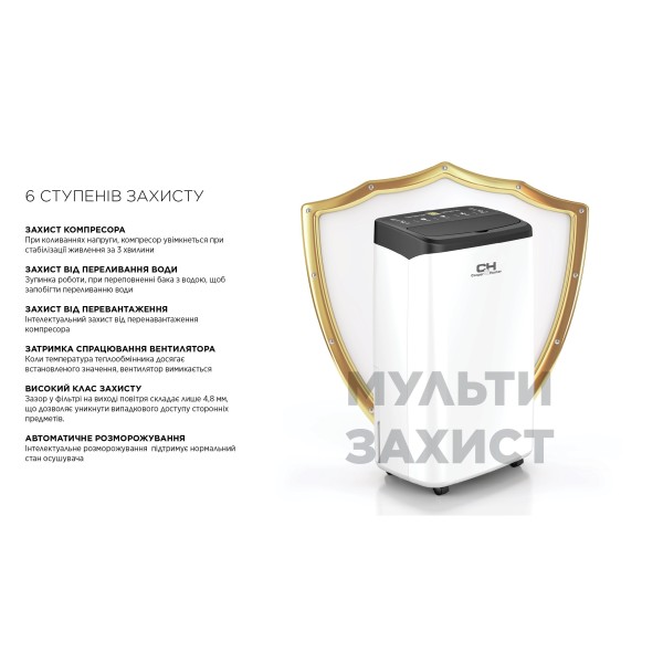 Осушувач повітря Cooper&Hunter WD8 WF CH-D009WD8-20LDWF