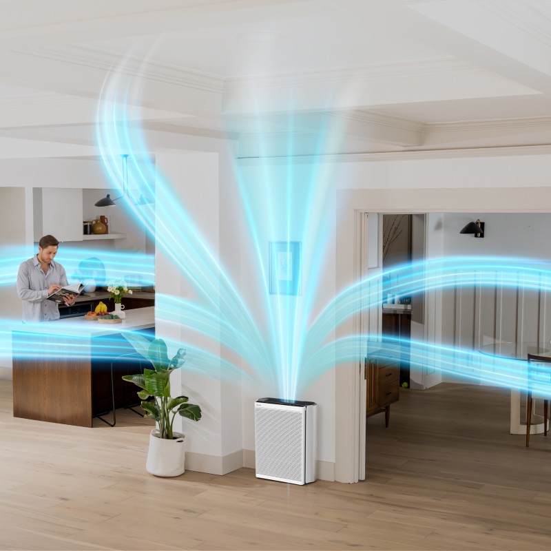 Очищувач повітря Levoit VeSync EverestAir Smart True HEPA LAP-E551S-AEUR (HEAPAPLVSEU0148Y)