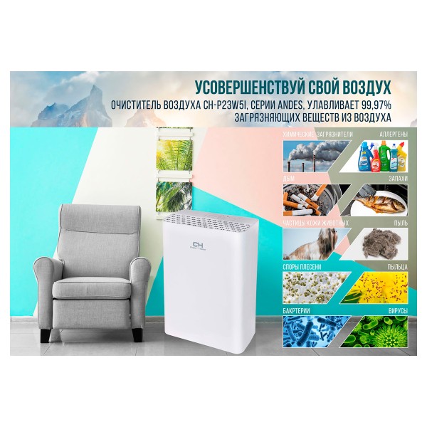 Очищувач повітря Cooper&Hunter CH-P23W5I Andes