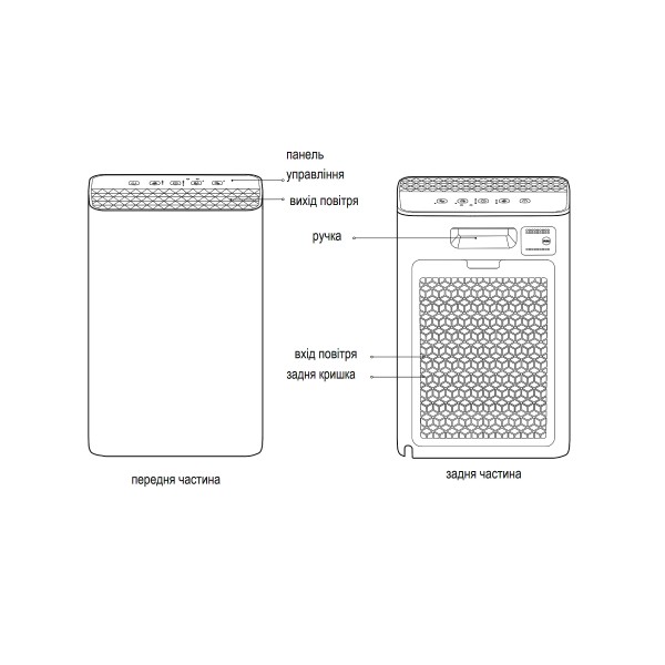 Очищувач повітря Cooper&Hunter CH-P23W5I Andes
