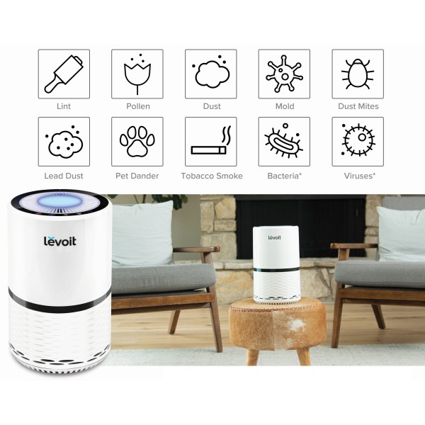Очищувач повітря Levoit Air Purifier LV-H132XR White (HEAPAPLVNEU0021)