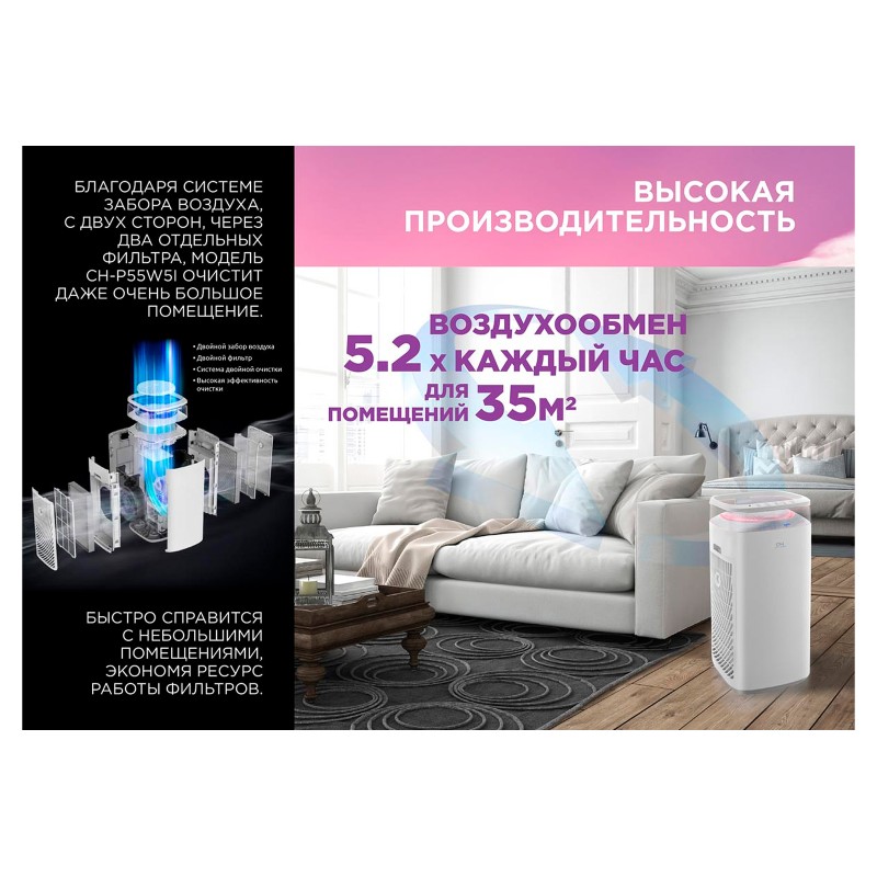 Очищувач повітря Cooper&Hunter CH-P55W5I Tien-shan