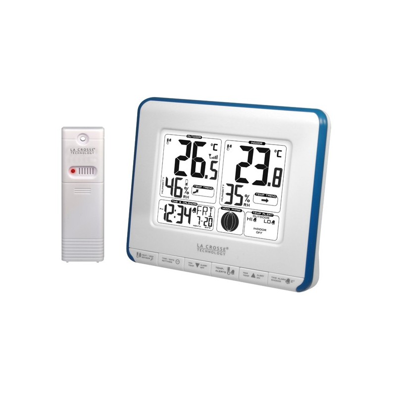 Метеостанція La Crosse WS6812-White/Blue