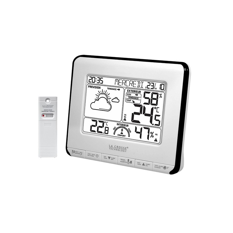 Метеостанція La Crosse WS6818-White/Black