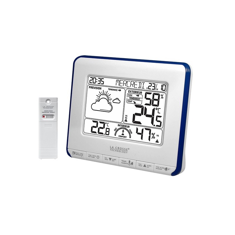 Метеостанція La Crosse WS6818-White/Blue