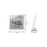 Цифровий термогігрометр Stadler Form Selina little white S-080