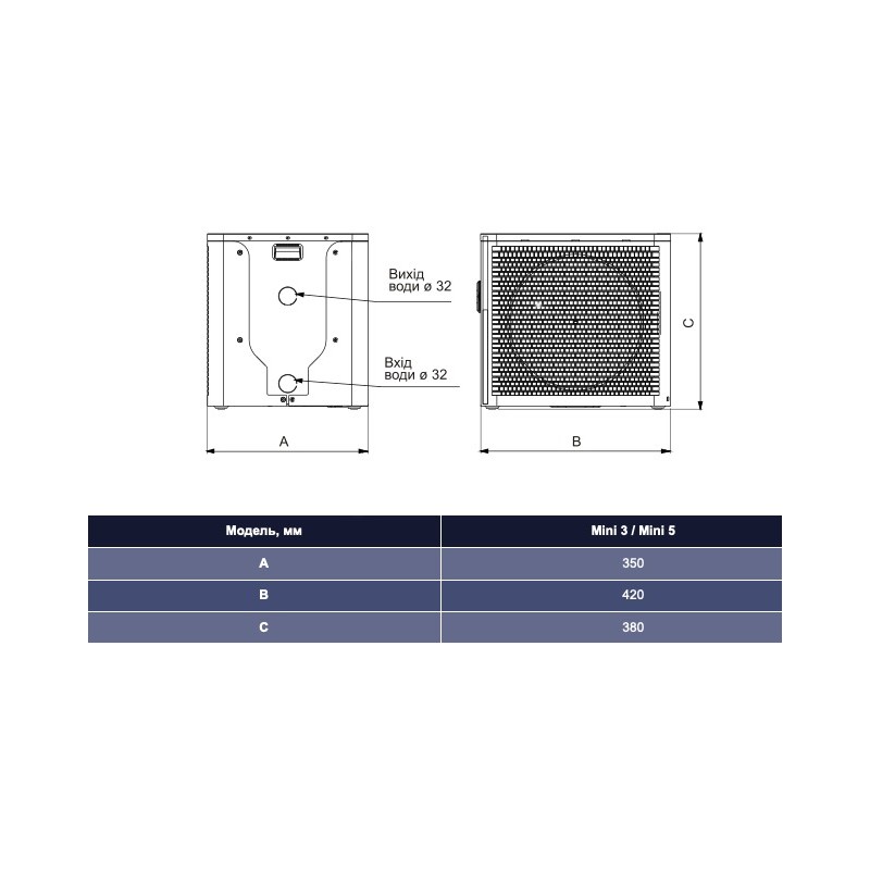 Тепловий насос Aquajoy Mini 3 (AV-HPMN3)