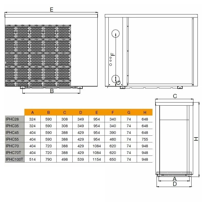 Тепловий насос Fairland IPHCR100T (36.5 кВт, WiFi)
