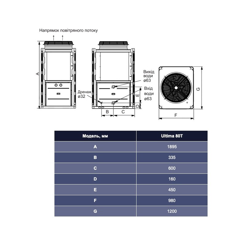 Тепловий насос Aquajoy Ultima 80T (AV-HPML85)