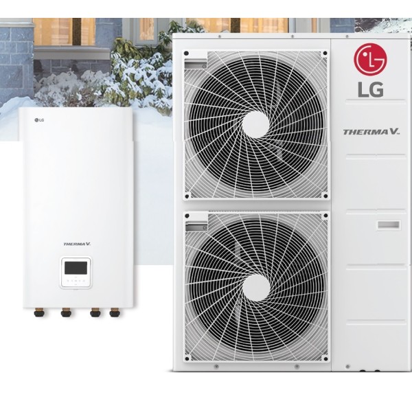 Тепловий насос LG Therma V 16 кВт, 3ф (HU163MRB.U30RU/HN1600MC.NK1RU)