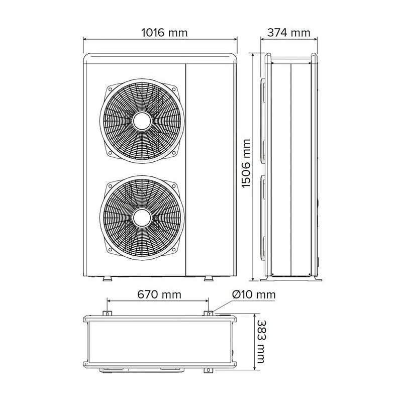 Тепловий насос Ariston Nimbus Compact 120 S Net R32 (3302226)